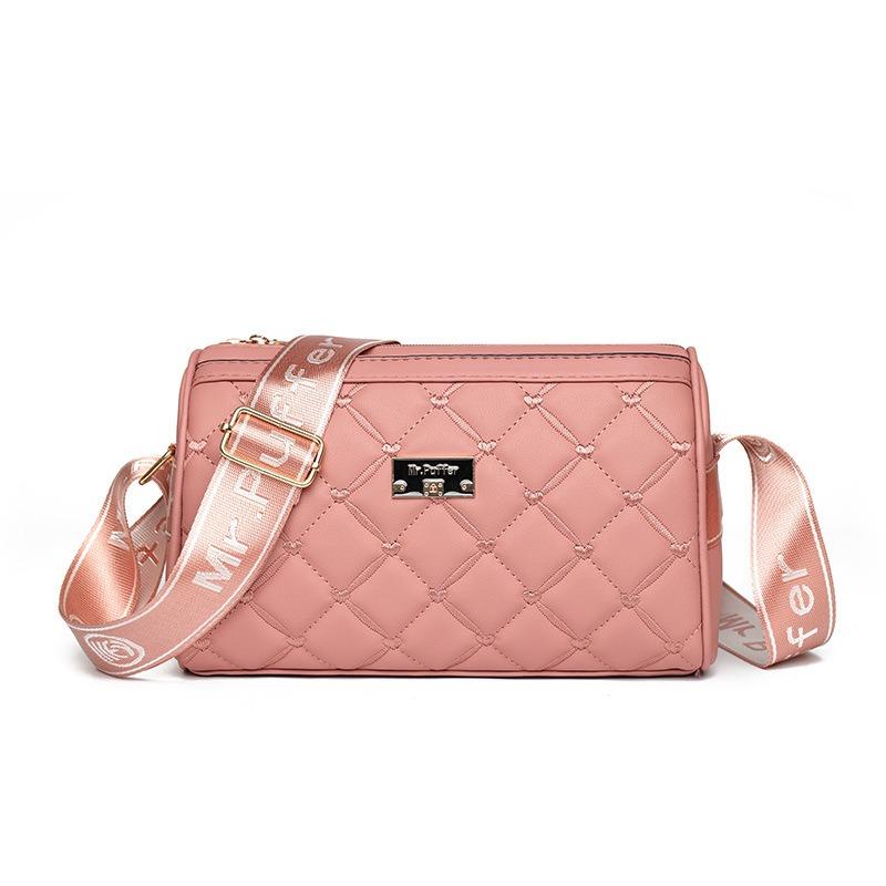 Bag New Embroidery Thread Love Satchel Fashion Trend Ladies Mom Shoulder Small Square Bag Oblique Span Bag