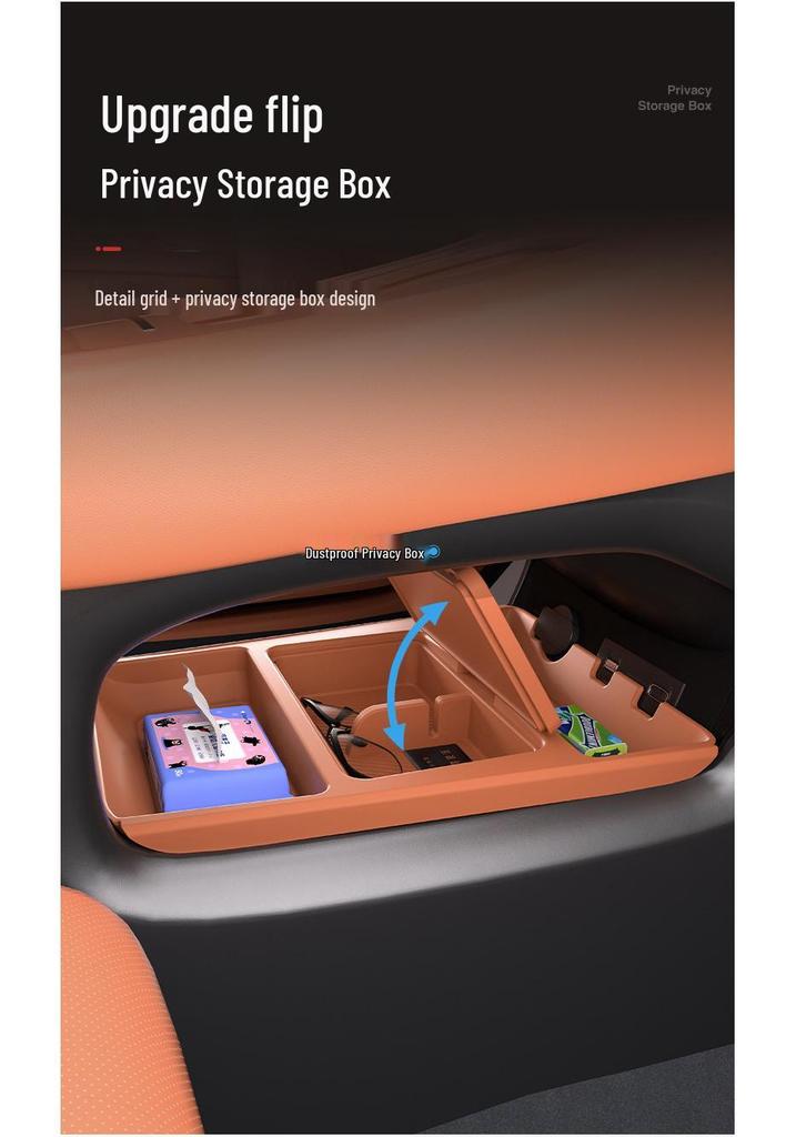 Fits 24 Leapmotor C16/C10 Models: Center Console Lower Storage Box Organizer and Decorative Supplies.