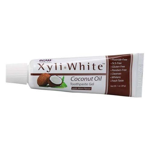 Gel dentifrice à l'huile de noix de coco xyliwhite - now foods - personnel - soins de beauté - 181g