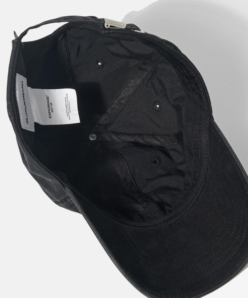 ESPIONAGE Cotton Vintage Cap Black