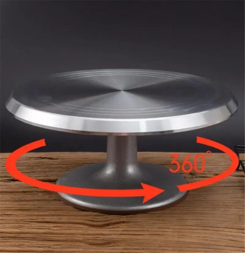 Cake Stand Baking Tool 10 12 14 Inch Mounted Cream Cake Table Turntable Rotating Table Stand Base Turn Around Decorating Table