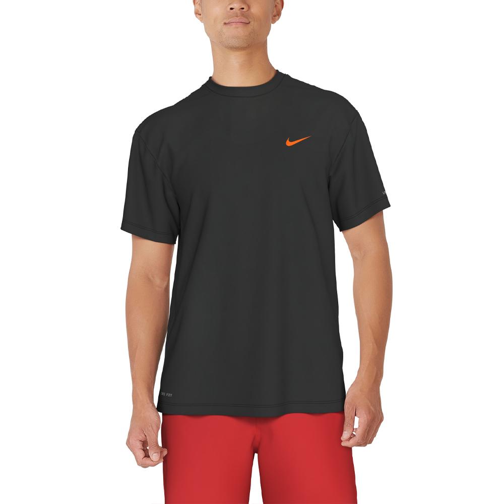 Nike SWIM Men'S Rash Guard Sailboat Short Sleeve Hydro Guard Nessf522-001