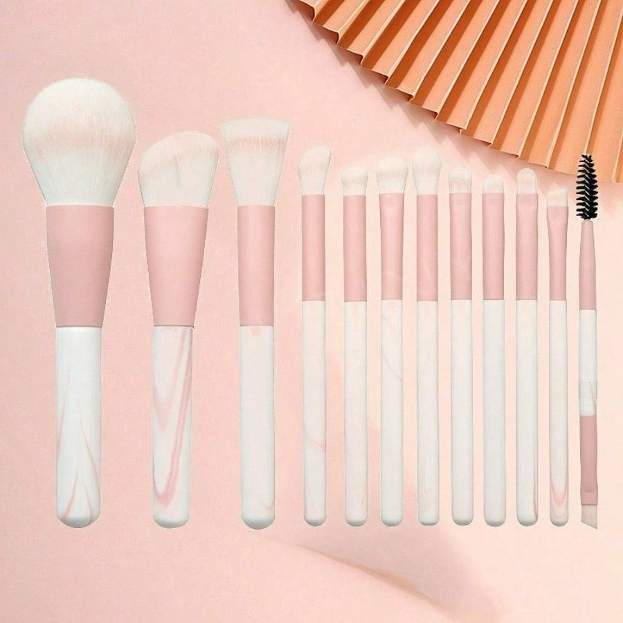 12Pcs Makeup brush set eyeshadow makeup set Thickened soft bristles Beginner beauty tool