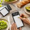 Family Message Notes Magnetic List Notepad, Thick Paper Tear-off Checklist Planner, Black Bordered Retro Small Pad Design Task Organizer for