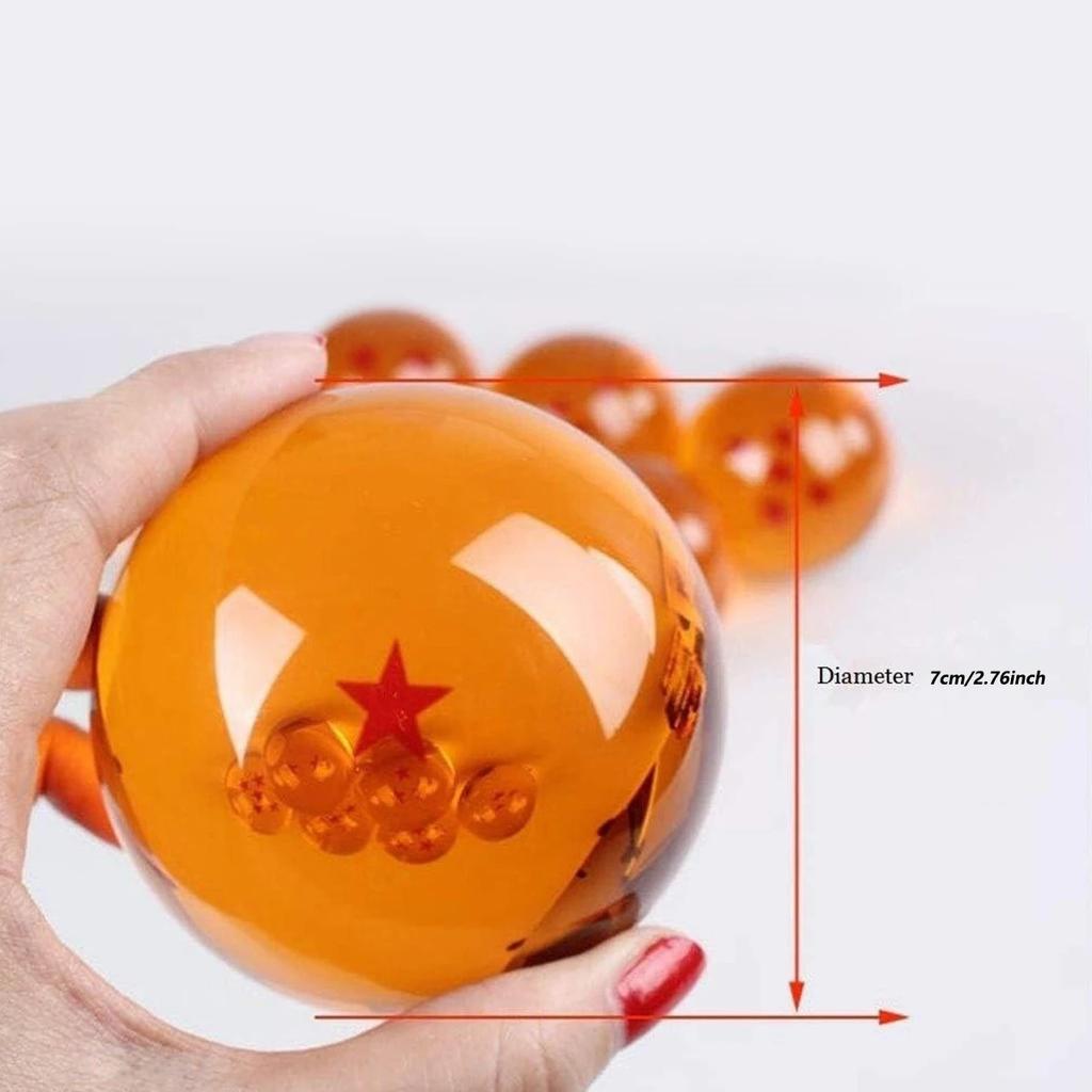 7,6cm Dragon Ball Z Anime Figurka Horký výprodej Křišťálová koule Hračka 1 2 3 4 5 6 7 Hvězdné Dračí koule Stolní dekorace Hračka Dětský dárek