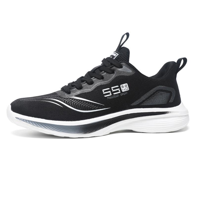 Breathable large-size competitive sports students, male and female couples, sports shoes, ultra-light and ultra-elastic running shoes, men's shoes
