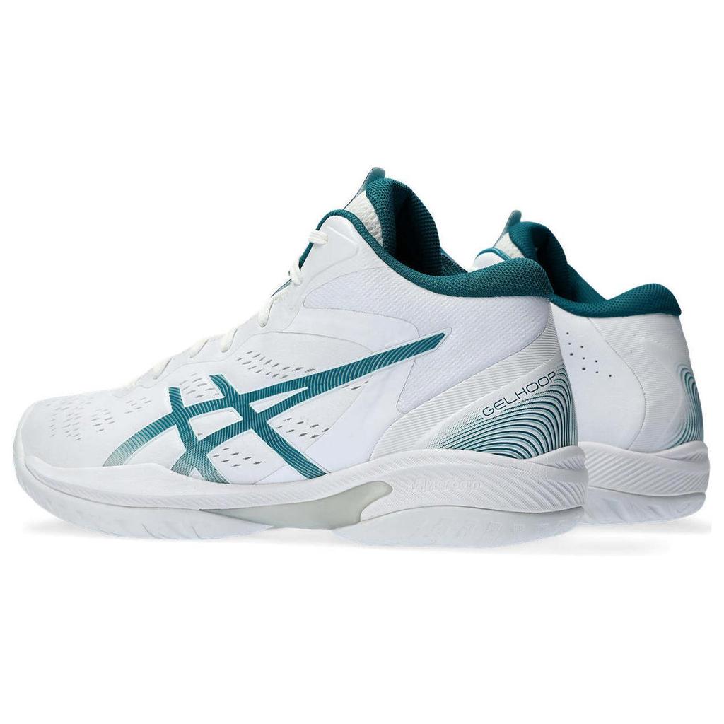 New Asics Gelhoop V16 White Rich Teal 1063A078-101