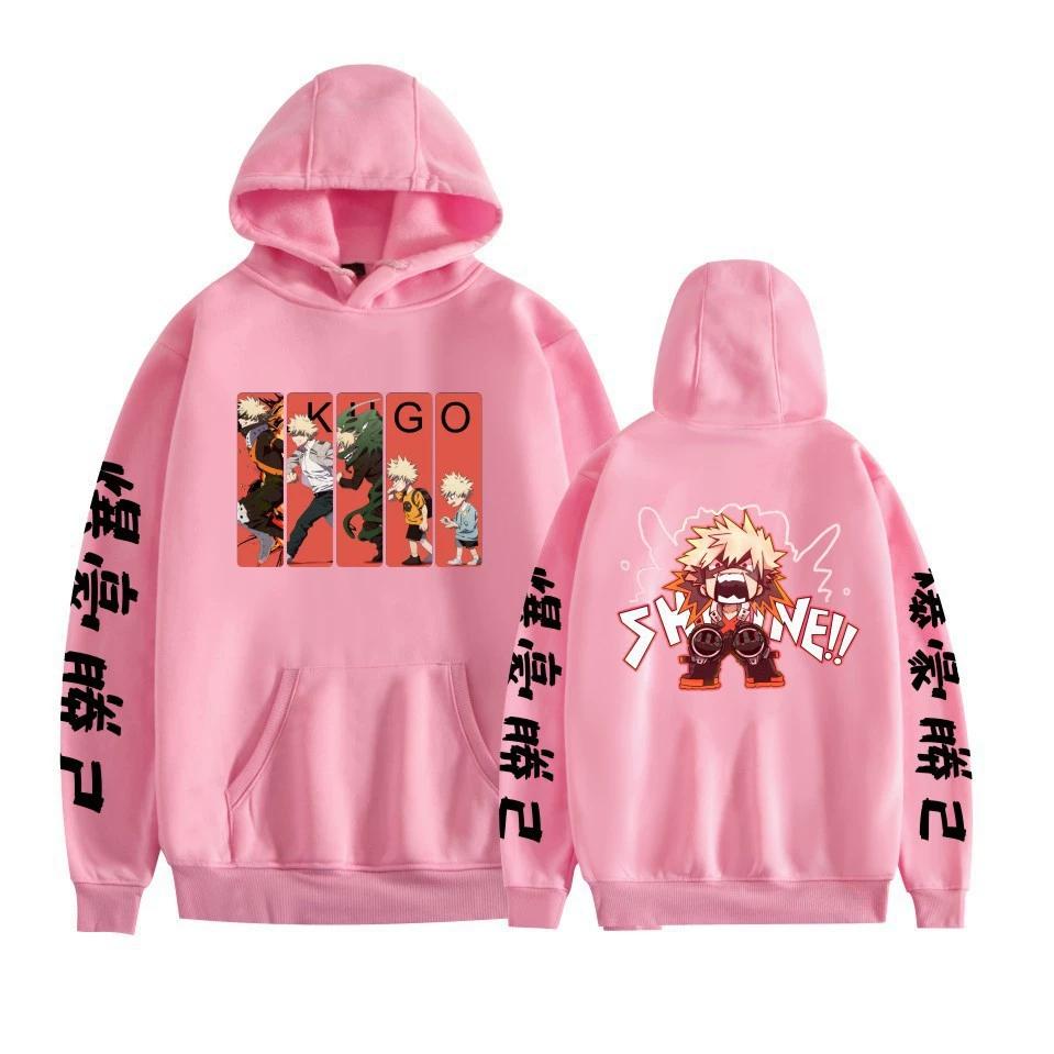Mens Womens Hoodie My Hero Academia Anime Hoodies Streetwear Harajuku Casual Printed Hooded Pullover Sweatshirts