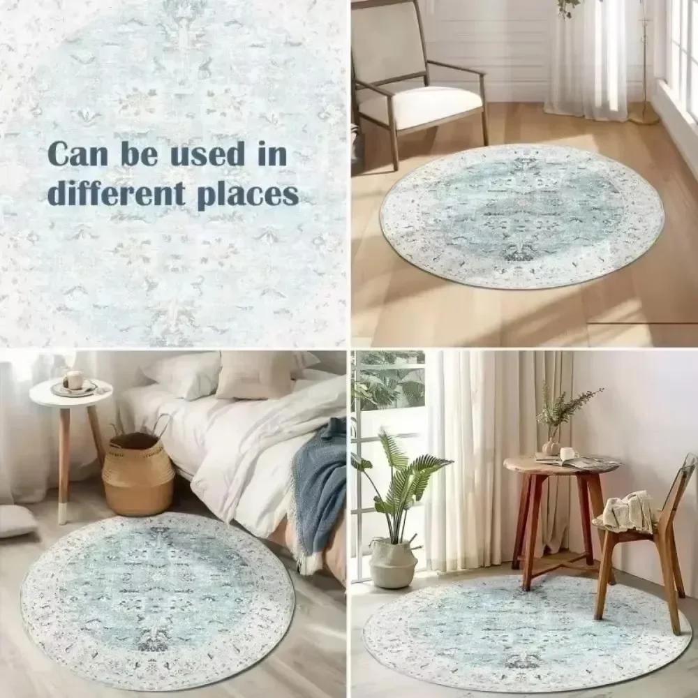 MINISO Biochemical Umbrella Round Carpet Non -slip Carpet Bedroom Decor Living Room Decoration Outdoor Rug Birthday Gifts INS