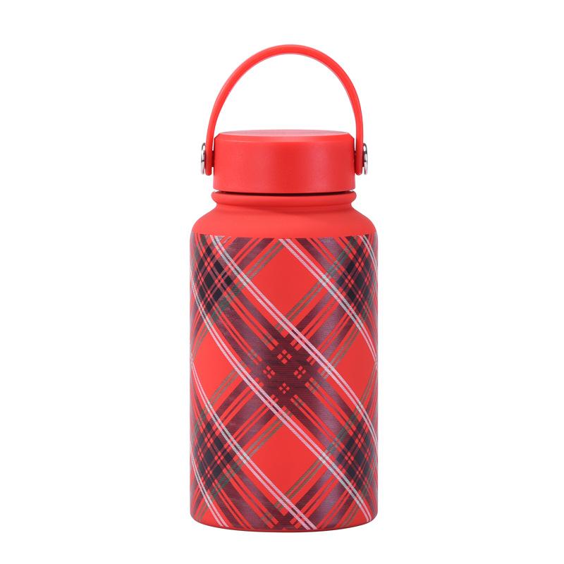 650Ml Thermos Cup Wide Mouth Portable Vacuum Children'S Student Sports Kettle Outdoor Printing Water Cup