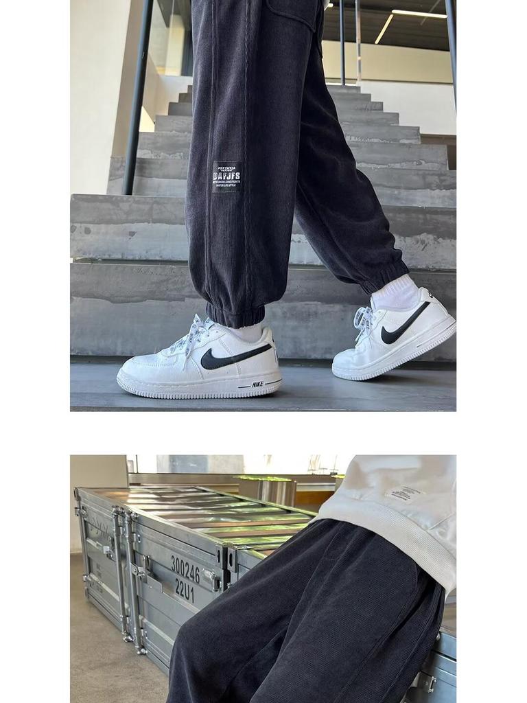Boys' Fleece-Lined Casual Pants for Autumn/Winter 2025 - Sports Style
