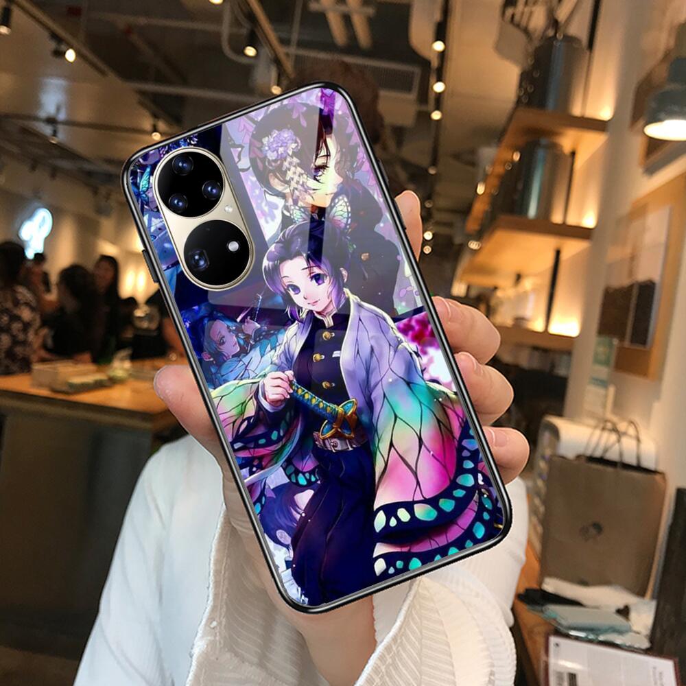 Kamado Nezuko Kimetsu No Yaiba Demon Slayer TPU Soft Tempered Glass Phone Case Casev For Huawei P40 Pro lite 5G P30 P Smart Z 20