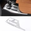 For BMW 5 Series G30 2017 2018  Matte Silver Car Center Console Gear Shift Panel Frame Cover Interior Moulding Accessories