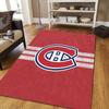 Montreal Canadiens3 Flannel Pattern Square Carpet,Area Rug,Carpet Rug for Living Room Bedroom Sofa Playroom Decor,Non-slip Floor Mat