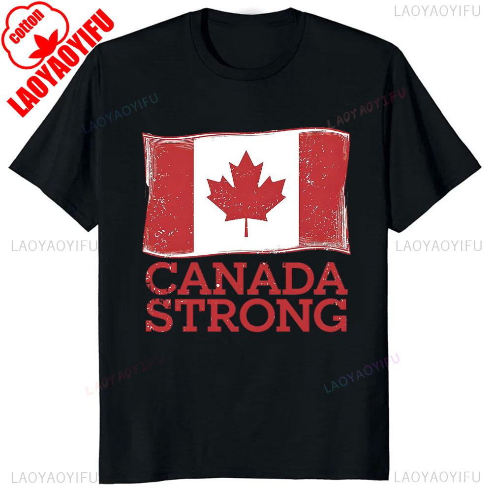 Vintage Maple Leaf Graphic Canada Nobody 51 Tshirt Casual Fashion Streetwear Man T Shirt Cotton Breathe Comfot Summer Tees