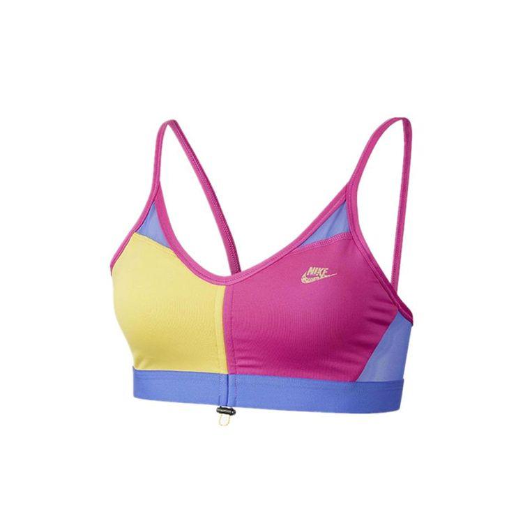 Nike Indy Icon Clash Low Impact Support Sports Bra Women Sports Bra Flame-Pink BV3524-602 M