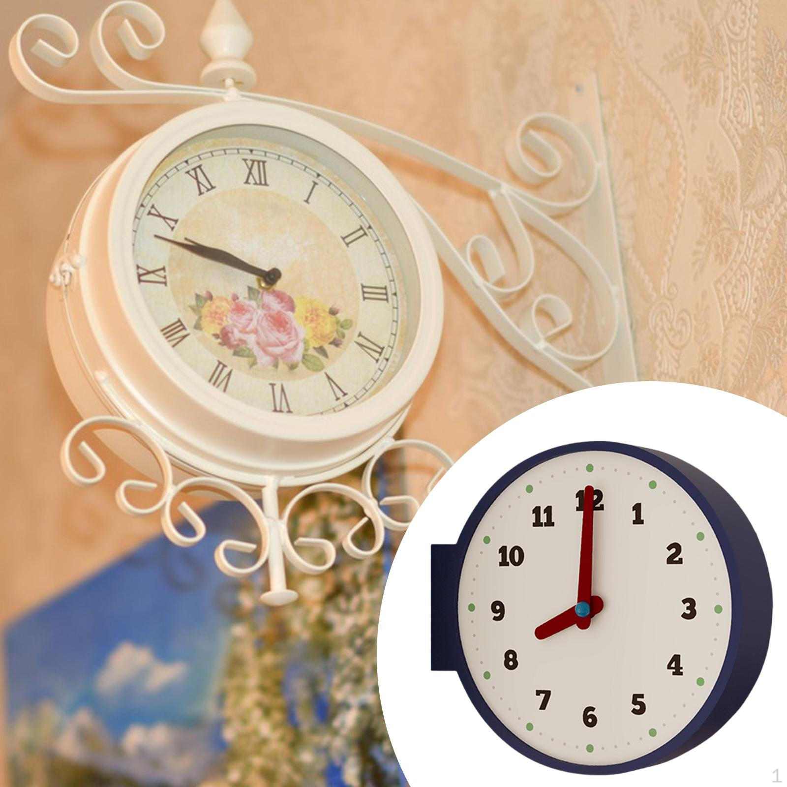 

Corner Wall Clock Ornament Mute Simple Round Minimalist Decorative Art Clocks Tabletop for