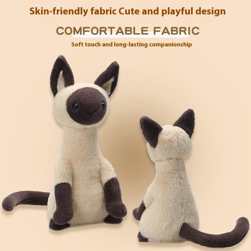 New Fashion Children's Toys Alice Siamese Cat Cute Exquisite Plush Doll