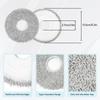 Compatible ECOVACS robot vacuum cleaner replacement mop kit for DEEBOT N30 Pro T30 Pro T30C T50 Pro X2 X2 X1 X1e X1 T20 T20 and T20 Omni, Omni, Omni,