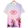 Hazbin Hotel Anime Women Men's T-shirts Cartoon Printed O-Neck Oversized Short Sleeves Fashion Mens Clothing Streetwear