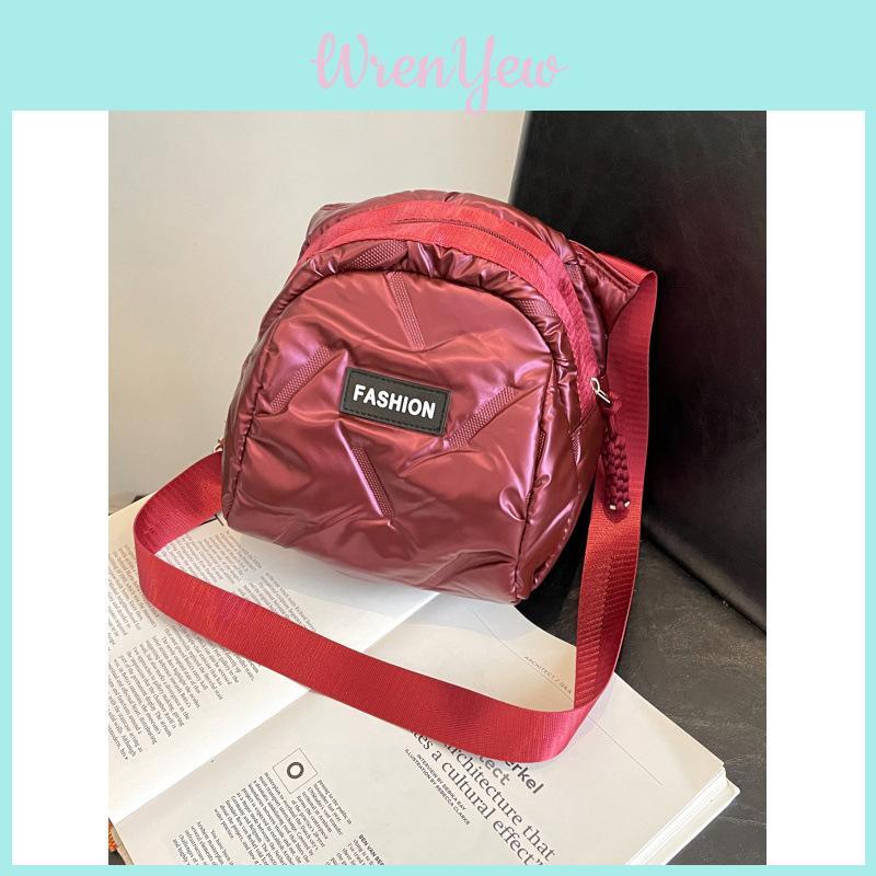 Fashion Letter Minimalist Womens Cotton Crossbody Bag With Zipper Closure For Daily Casual Use