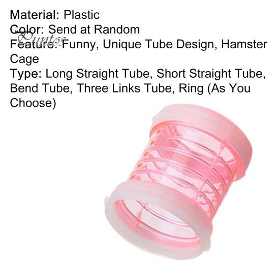 Tubes Tunnel Cage Transparent Sturdy Plastic Adventure Pet Products External Pipe Set for Mouse Hamster