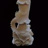 Resin Dragon Guanyin Bodhisattva Statue -China Buddhist Figure Sculpture- Home Room Office Feng Shui Statue