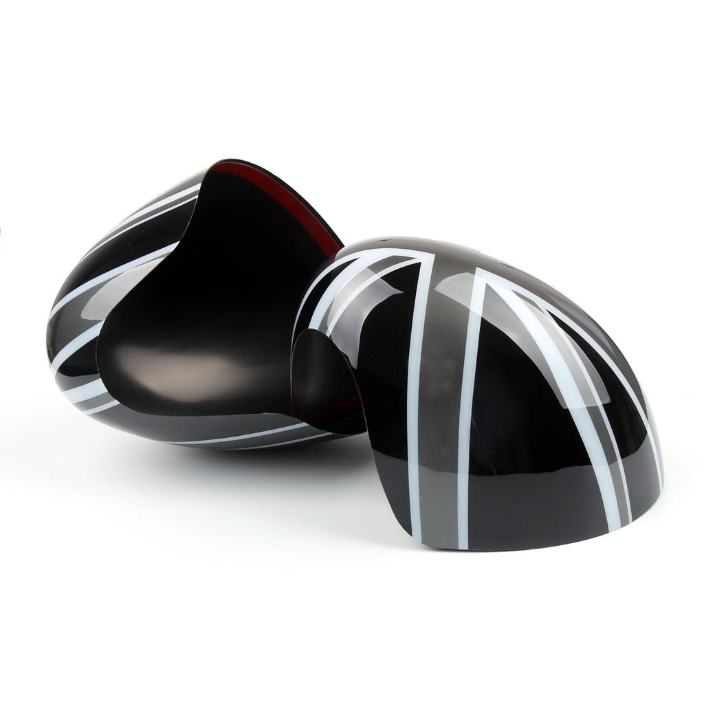 Bruce & Shark Union Jack Side Mirror Cap Set Cover for Mini Cooper Hardtop