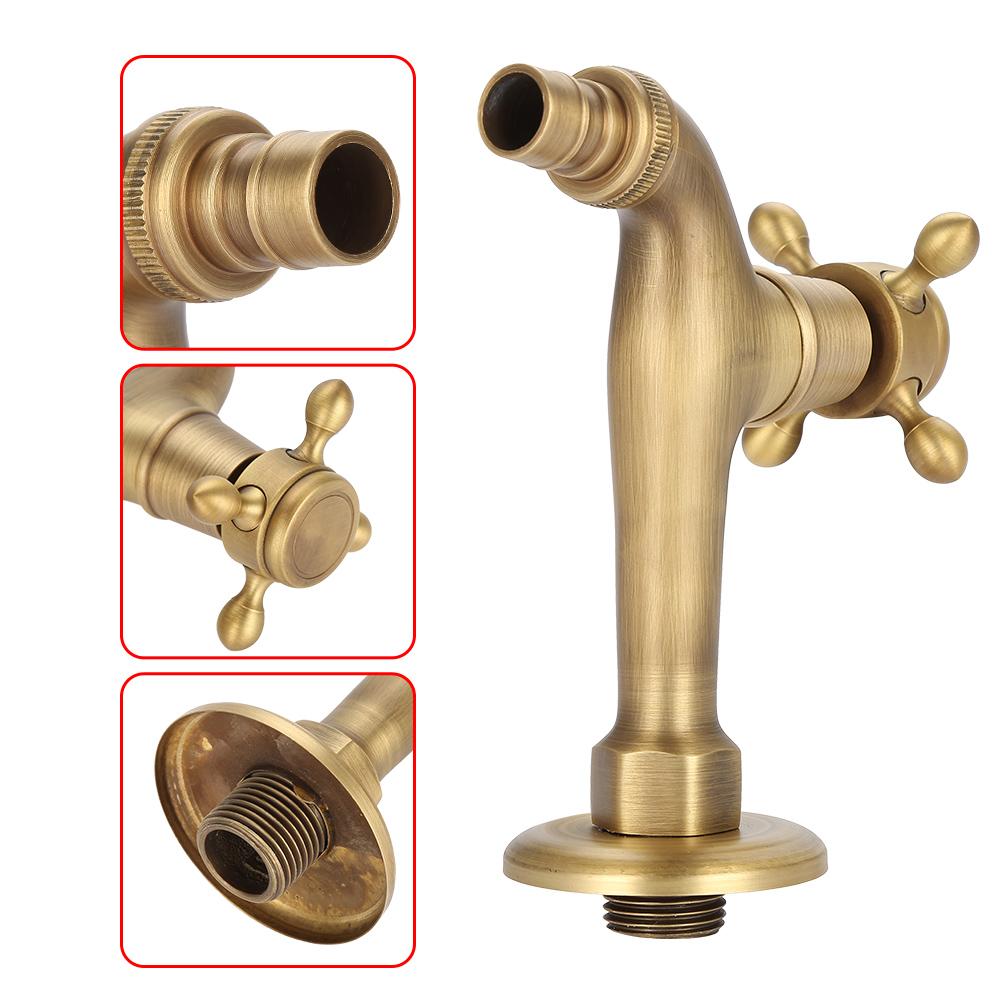 Waschmaschinenhahn G1/2, Vintage Massiv Messing Einhebelmischer für Waschmaschine Wandmontage Wasserhahn