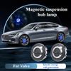Luci per Mozzo Tappi Centrali Ruota Auto Copertura Centrale Illuminata Tappo Illuminante Galleggiante Illuminazione LED Auto Per XC40 XC60 XC90 S60 V40 V50 V70