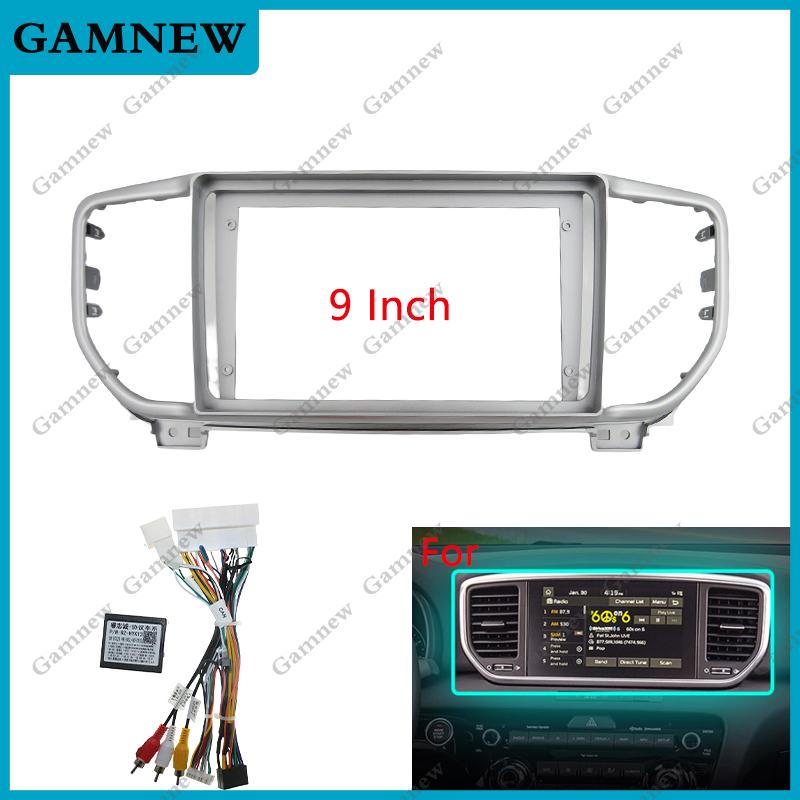 9 Inch Car Frame Fascia Adapter Canbus Box Decoder For Kia Sportage KX5 2018-2022 Android Radio Dash Fitting Panel Kit