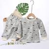 Jaydyequ Baby Belly Thick Cotton Long Sleeve Loungewear Sheep Light 100cm Boys' Pajamas, Warmer, Spring/Autumn/Winter Clothes, Padded, Set, Kids'