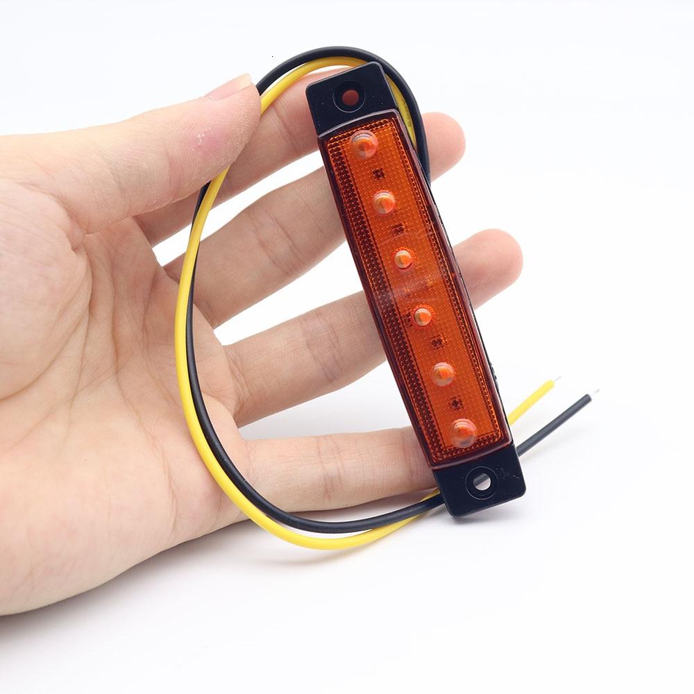 Car Clearance Lights LED 12/24V 6 SMD LED Car Bus Truck Lorry Side Turn Signal Marker Indicator LED Trailer Light Rear Side Lamp