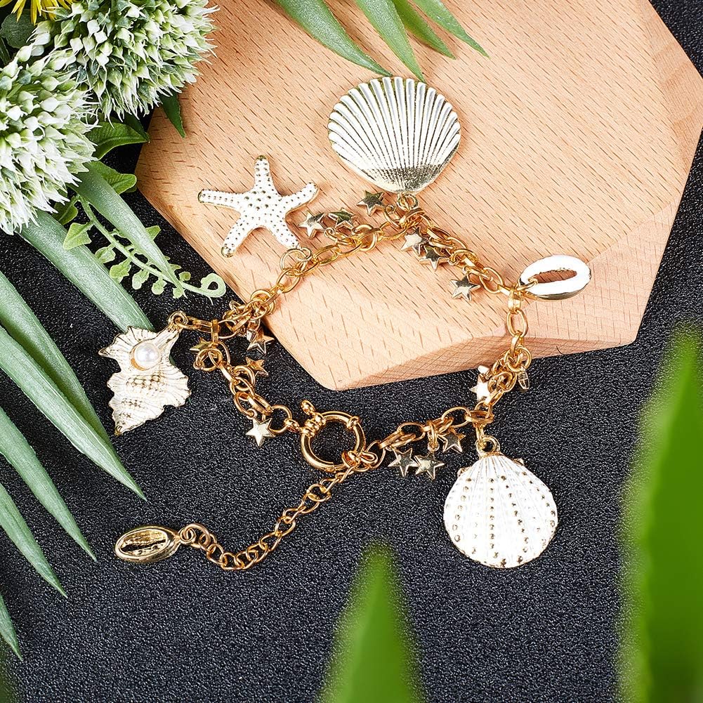 UNICRAFTALE 8pcs Golden Spring Clasps Stainless Steel Spring Ring Clasps Closed Ring Clasps Smooth Surface Clasp Connector Findings for DIY Jewelry