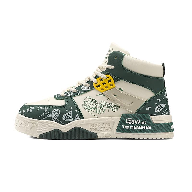 Herrenschuhe Herren Board Schuhe Mittel- und Hochschaft Sportschuhe Mode Flache Freizeitschuhe Basketballschuhe