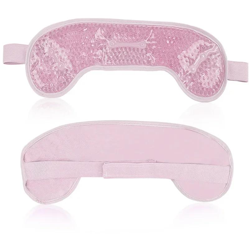 Hot/Cold Gel Bead Migraine Wrap Ice Pack with Gel Bead Soft Plush Backing Ice Wrap for Headaches Stress Relief SPA Massager