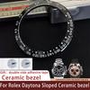 Schräger Keramik-Lünetten-Einsatz 39,3*31,5mm 38,5*30,5mm Für Rolex Daytona Digitaler äußerer Uhrwerksteile Ring Ersatzzubehör