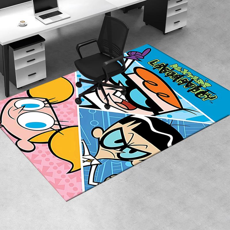Dexter, Deedee, Mandark Office Carpet Soft Polyester Entrance Carpet Washable Non slip Machine Washa