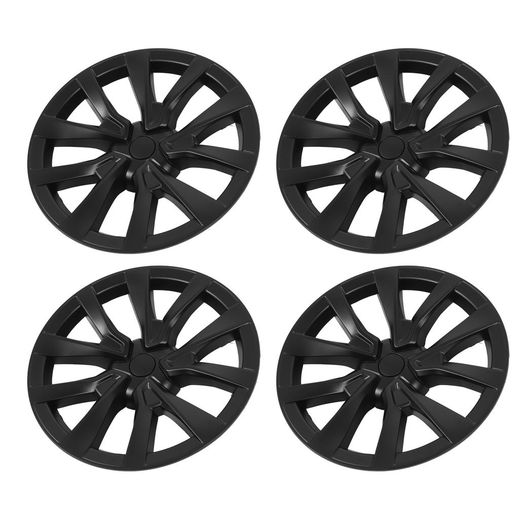 4PCS 18in Wheel Hub Cap Full Wrapping Wheel Hub Cover Trim Replacement for Tesla Model 3 2017 To 2023