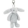 JELLYCAT Bonnie Rabbit Series Shy Rabbit Cute Silver Doll Plush Pendant Sitting Height 12.7cm Height
