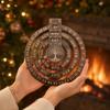Moon Phase Display Rotating Calendar 12.01X10.83in Desk Calendar  Living Room Decor