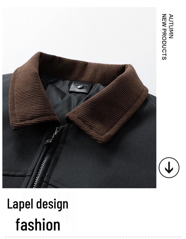 Di Yu Shen Long Men's Anti-Wrinkle Winter Down Jacket - White Duck Down Lapel, Cold-Resistant, Casual and Loose Outerwear.