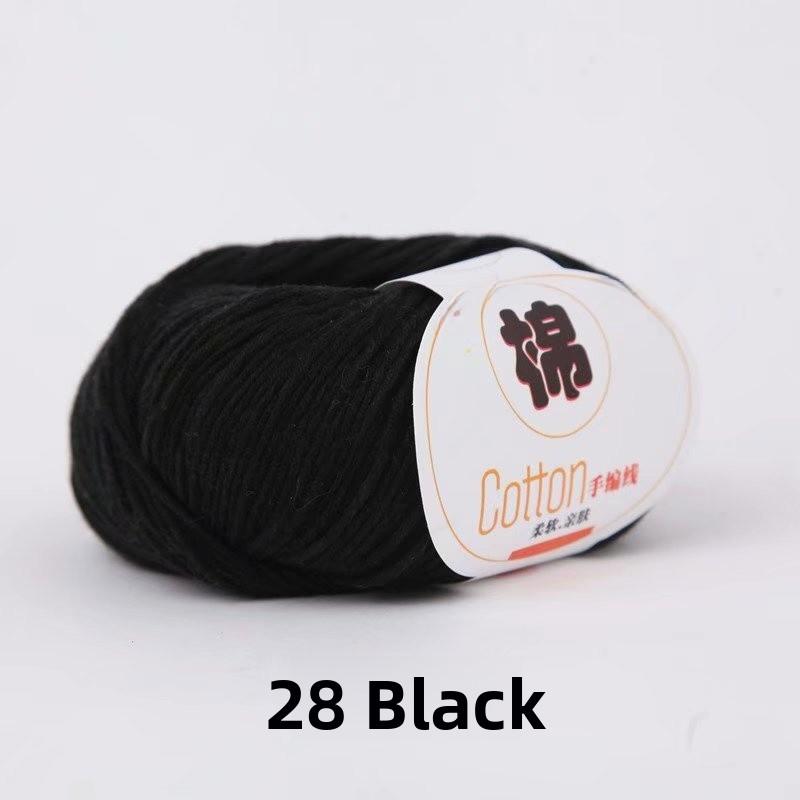 4-Ply Hand Knitted Cotton Yarn for Baby Milk Cotton DIY Wool Ball Children Sweater Fabric Cotton Tead Baby Knitting Yarn