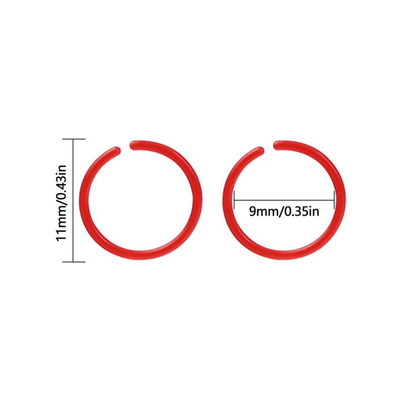 30 Pcs/Box Women Vintage Round Resin Hoop Earrings Colorful Anti Allergy Sterile Rod Plastic Small Ear Ring Earring Stud Earring