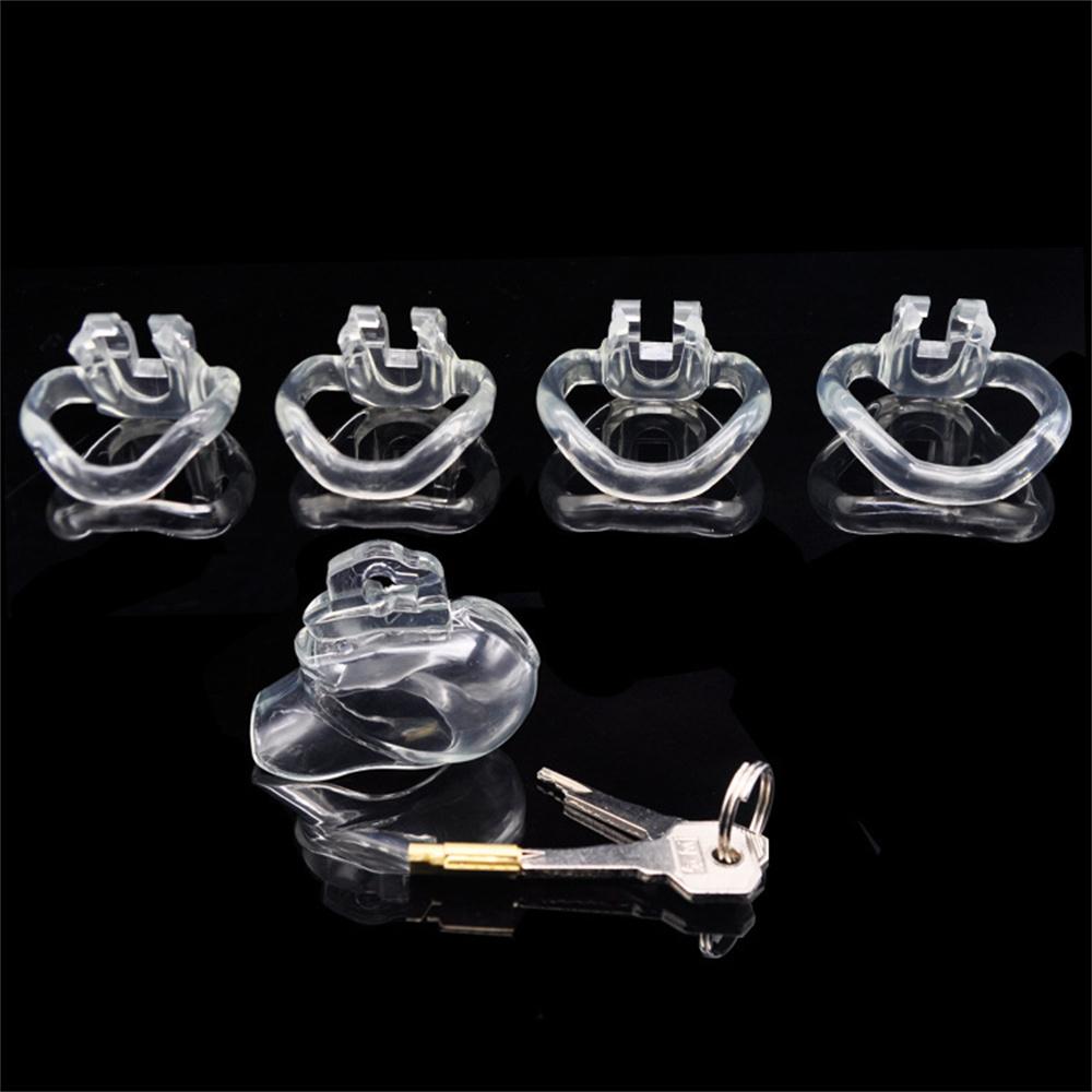 Supper Mini Male Chastity Device Locked In Lust Male Chastity Device Chastity Cage With 4 Base Ring