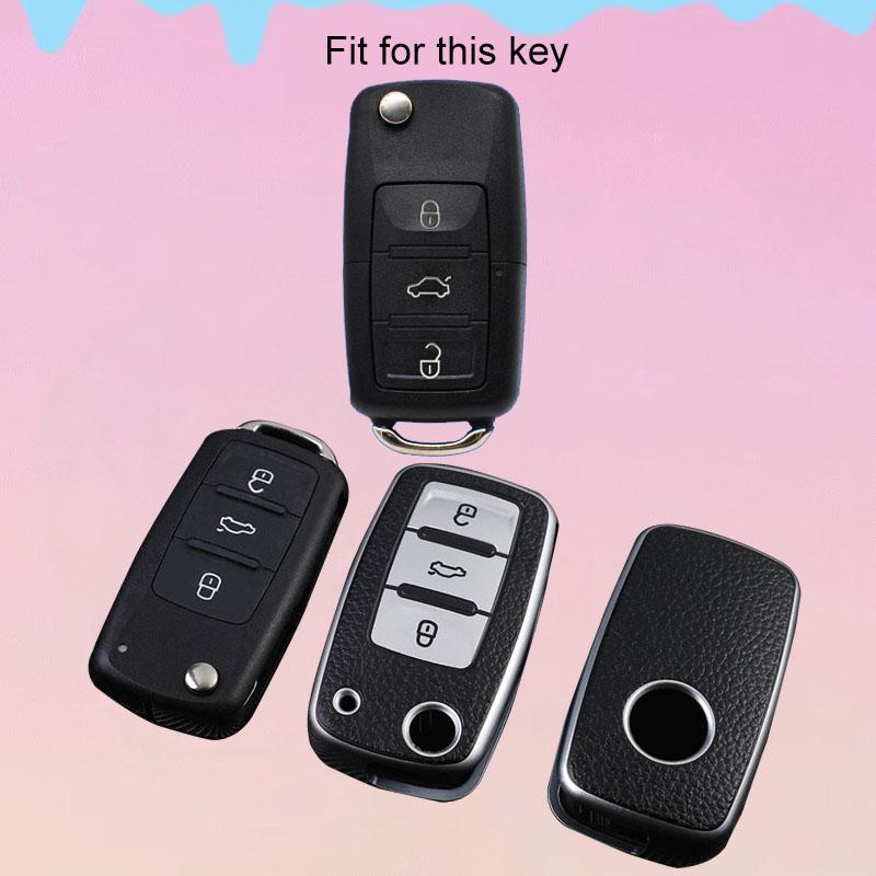 TPU Car Key Case Cover Fob For VW Volkswagen Polo Tiguan Passat B5 B6 B7 Golf MK Jetta Skoda Kodiaq Superb Octavia Seat