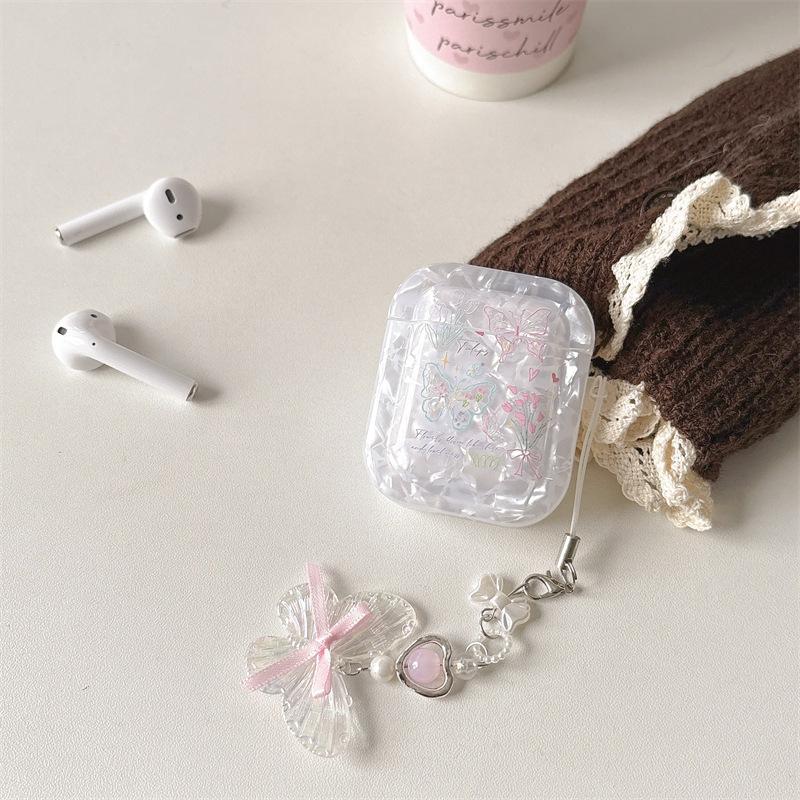 Shell Butterfly AirPods 1 Protective Case Apple Bluetooth Wireless 1/1 Generation Pro1 Earphone Cover Female Pendant