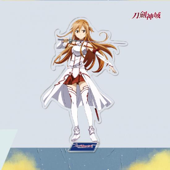 Anime Game Merchandise Sword Art Online Acrylic Stand Figures Kirito Asuna Sinon