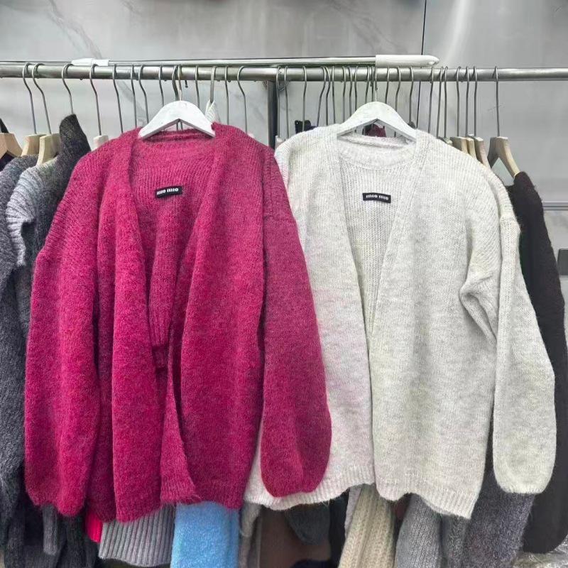 Damen Herbst/Winter Weicher Strickpullover & Strickjacke Zweiteiler - Mittellang, Lässiger Stil für einen würzigen Look