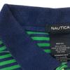 NAUTICA Border Pattern Short sleeve Polo shirt XXL Green x navy Biggs Men's Used